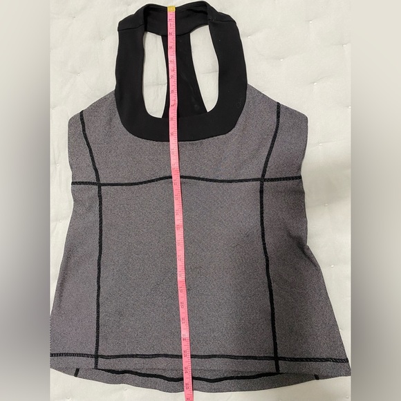 Gray and Black Lululemon athletic tank top - Picture 2 of 9